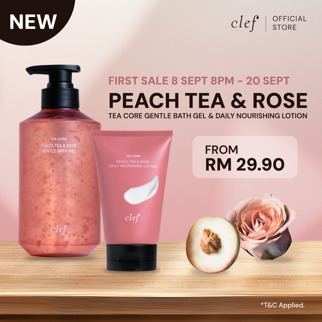 [NEW LAUNCH] CLEF Tea Core Peach Tea & Rose