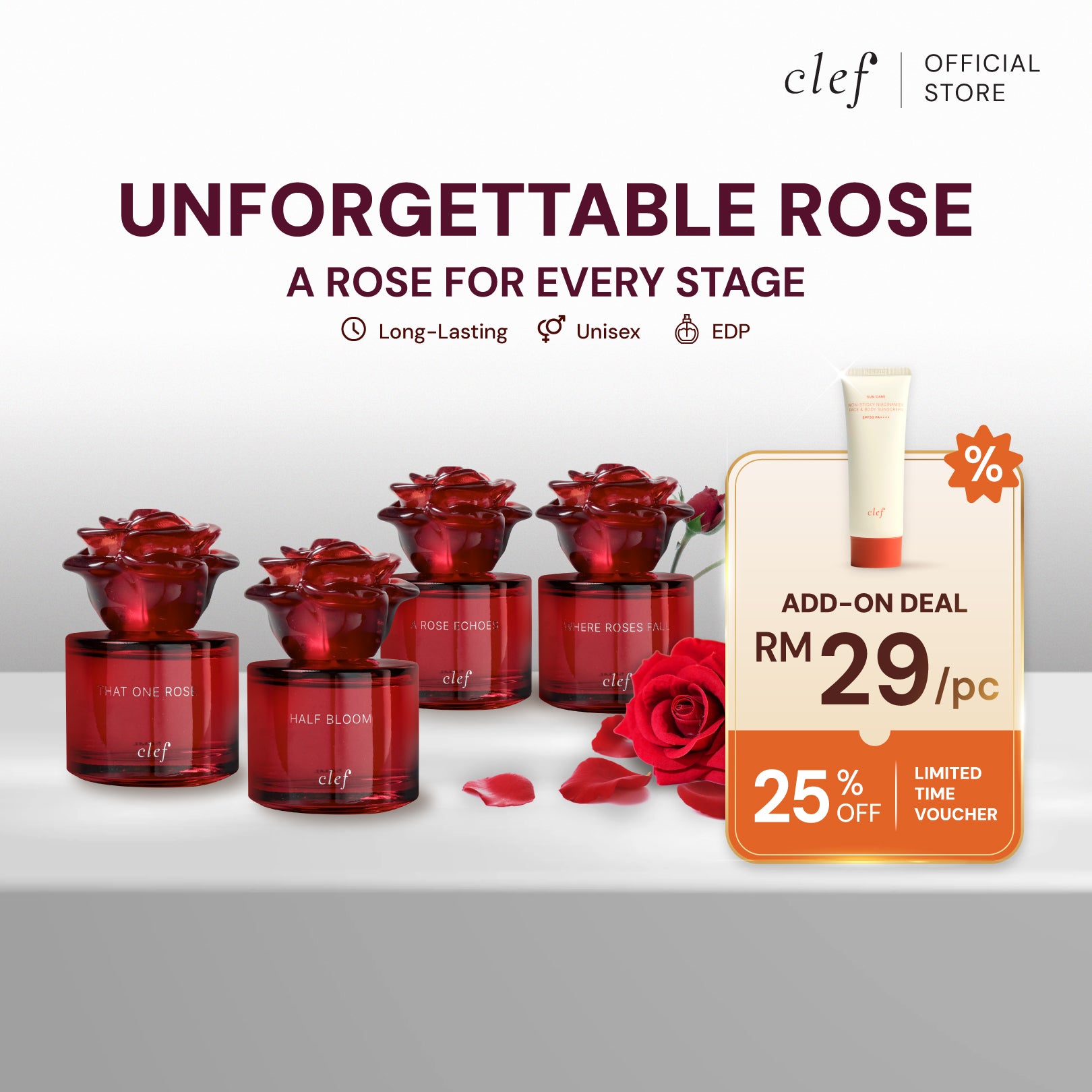 ROSE Perfume Original 50ml - A Rose For Every Stage