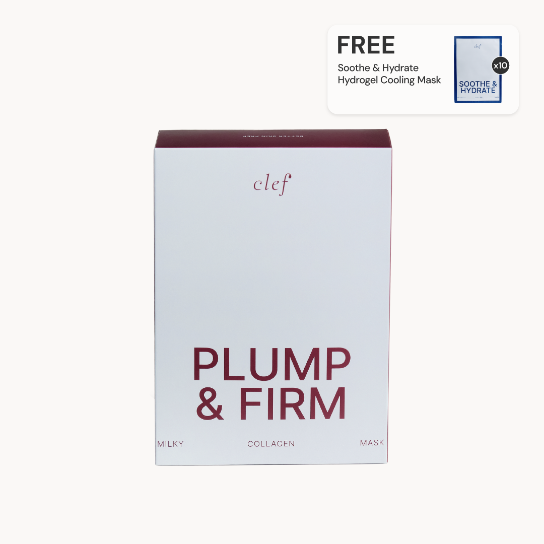 [B1F1] CLEF Plump & Firm Milky Collagen Mask (FREE Cooling Mask)