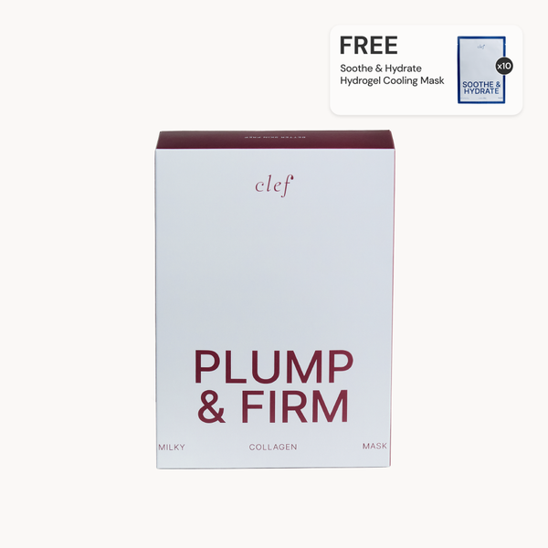 [B1F1] CLEF Plump & Firm Milky Collagen Mask (FREE Cooling Mask)