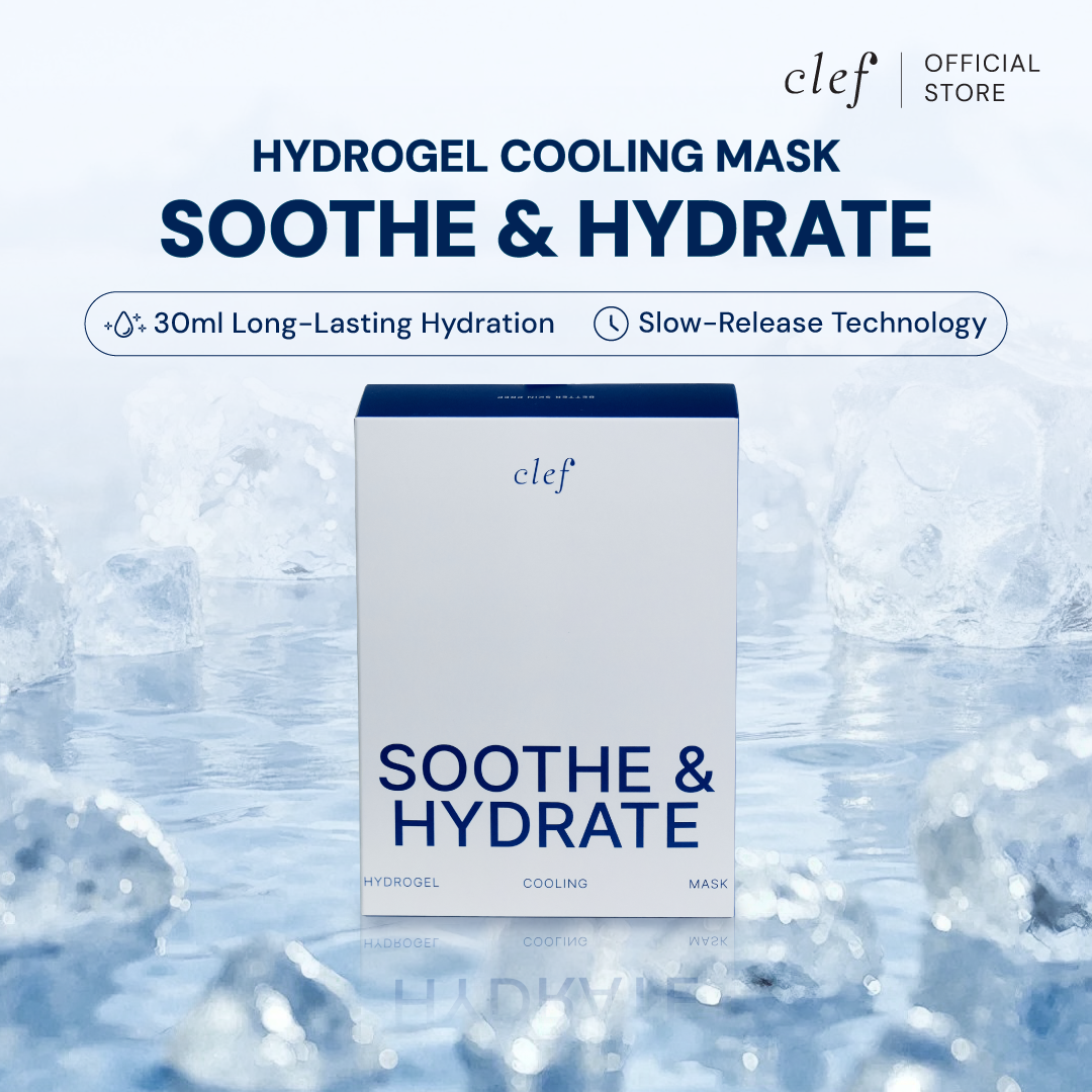CLEF Soothe & Hydrate Hydrogel Cooling Mask