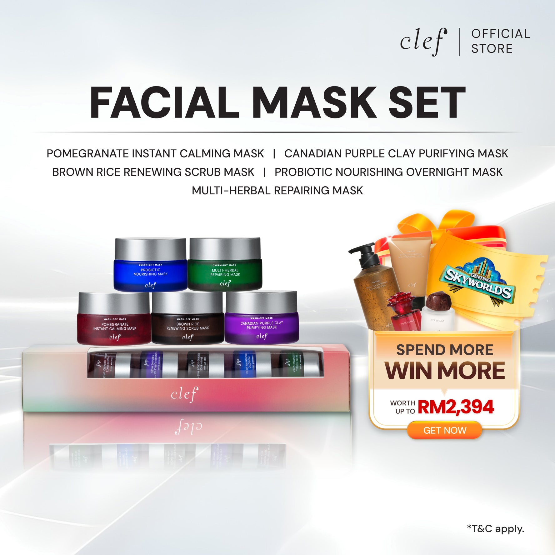 CLEF Facial Mask Travel Kit