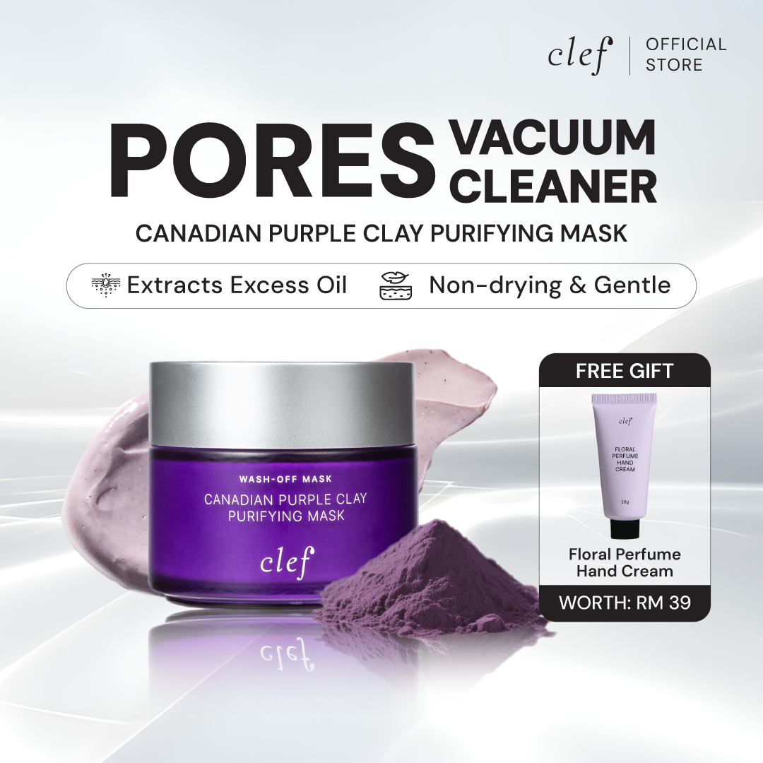 [READY STOCK] CLEF Canadian Purple Clay Purifying Mask