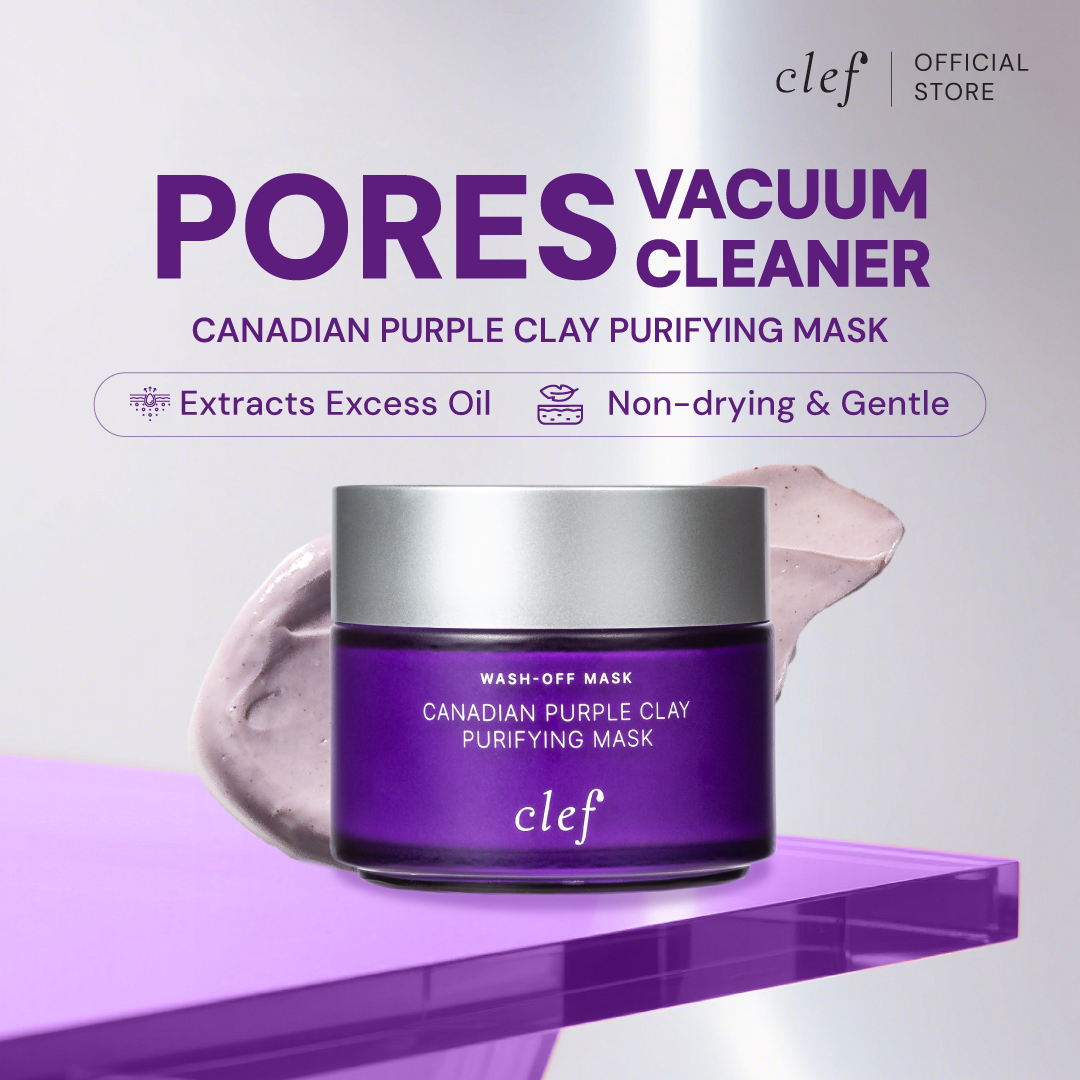 [READY STOCK] CLEF Canadian Purple Clay Purifying Mask