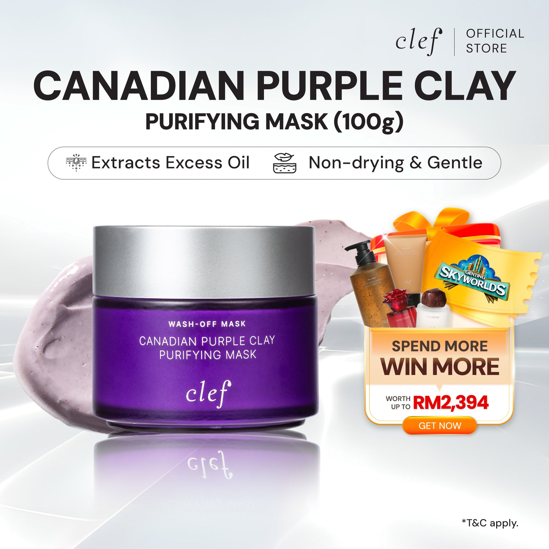 CLEF Canadian Purple Clay Purifying Mask