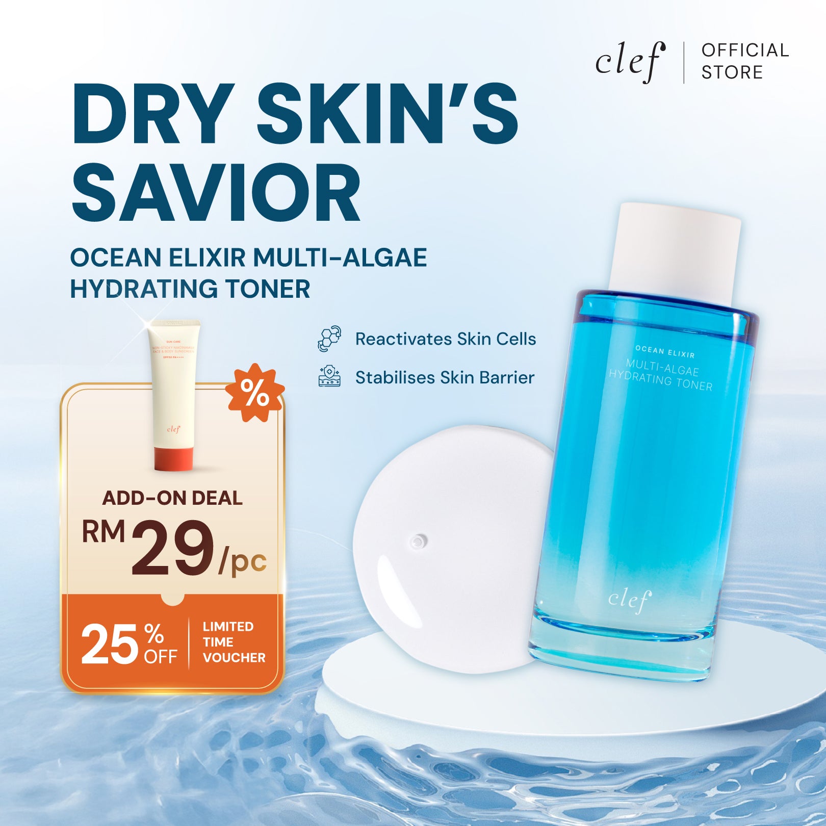 CLEF Ocean Elixir Hydrating Toner