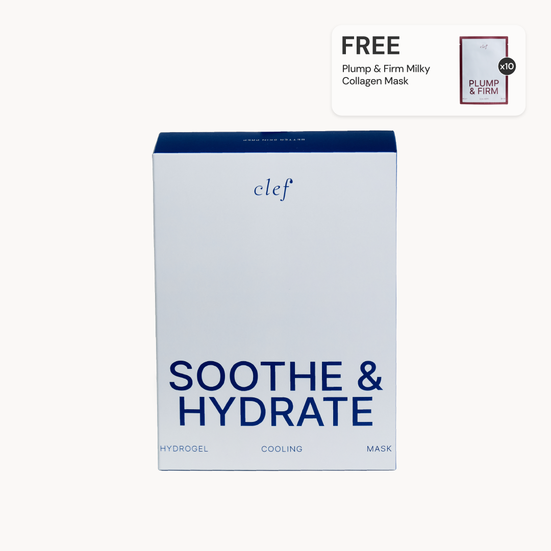 [B1F1] CLEF Soothe & Hydrate Hydrogel Cooling Mask (FREE Collagen Mask)