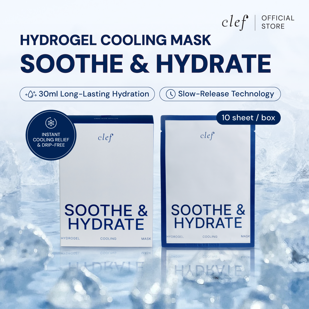CLEF Soothe & Hydrate Hydrogel Cooling Mask