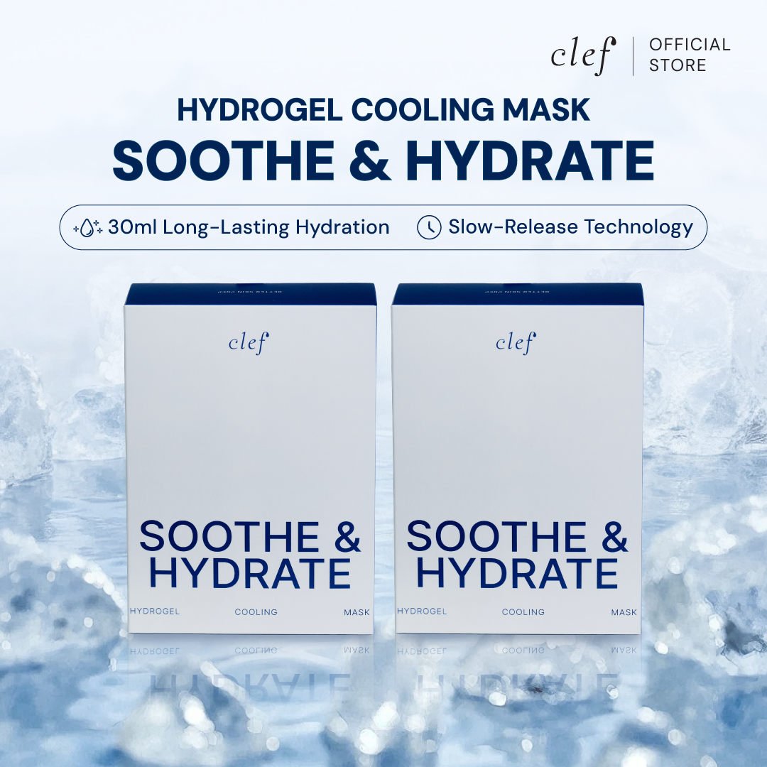 CLEF Soothe & Hydrate Hydrogel Cooling Mask