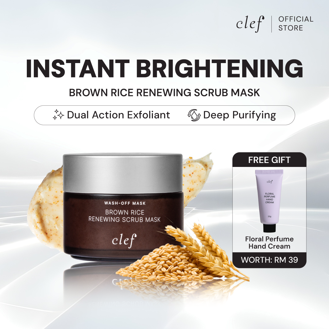 [READY STOCK] CLEF Brown Rice Renewing Scrub Mask