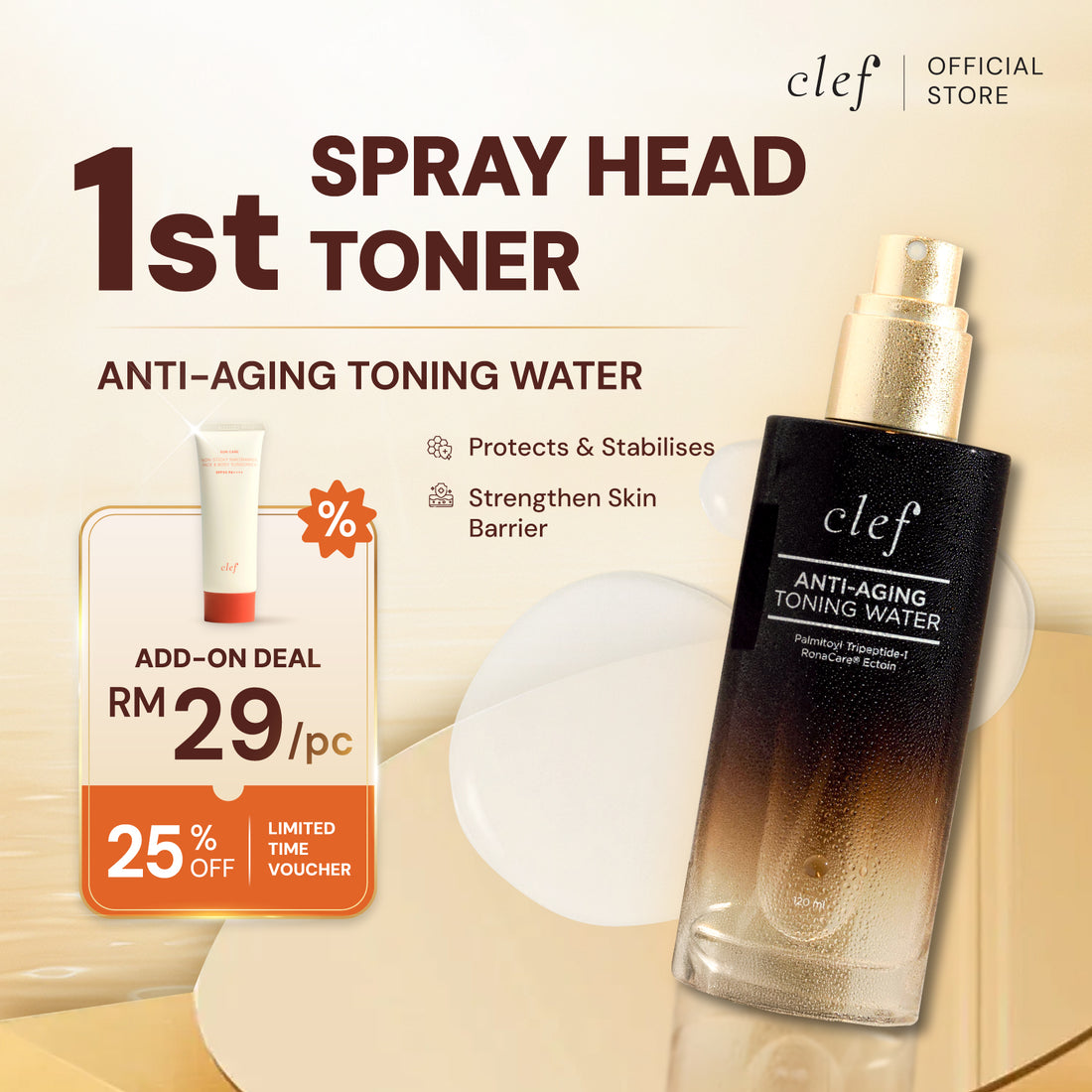 CLEF Anti-Aging Toning Water