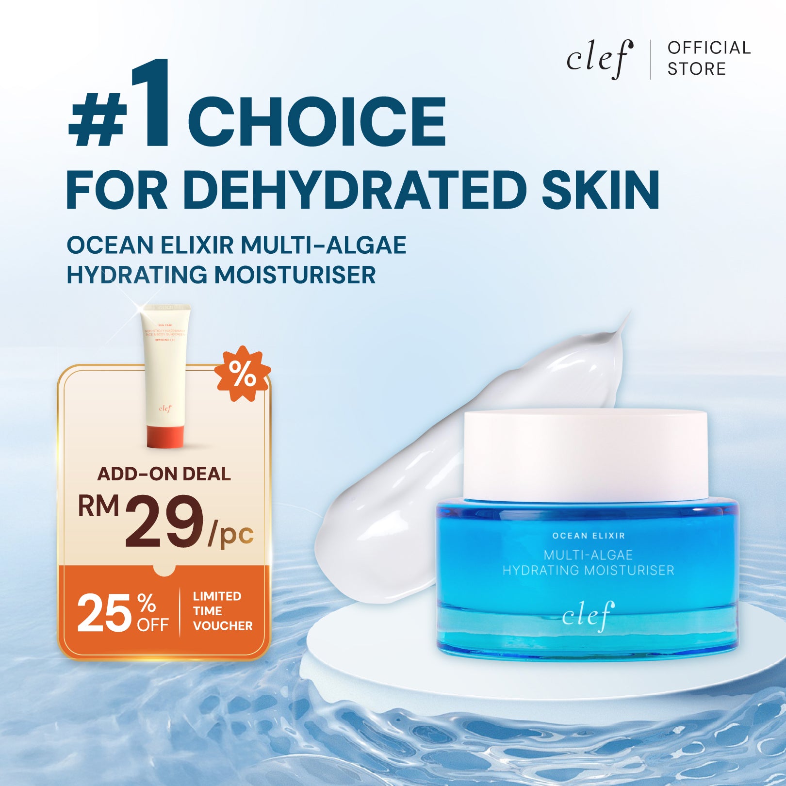 CLEF Ocean Elixir Hydrating Moisturiser