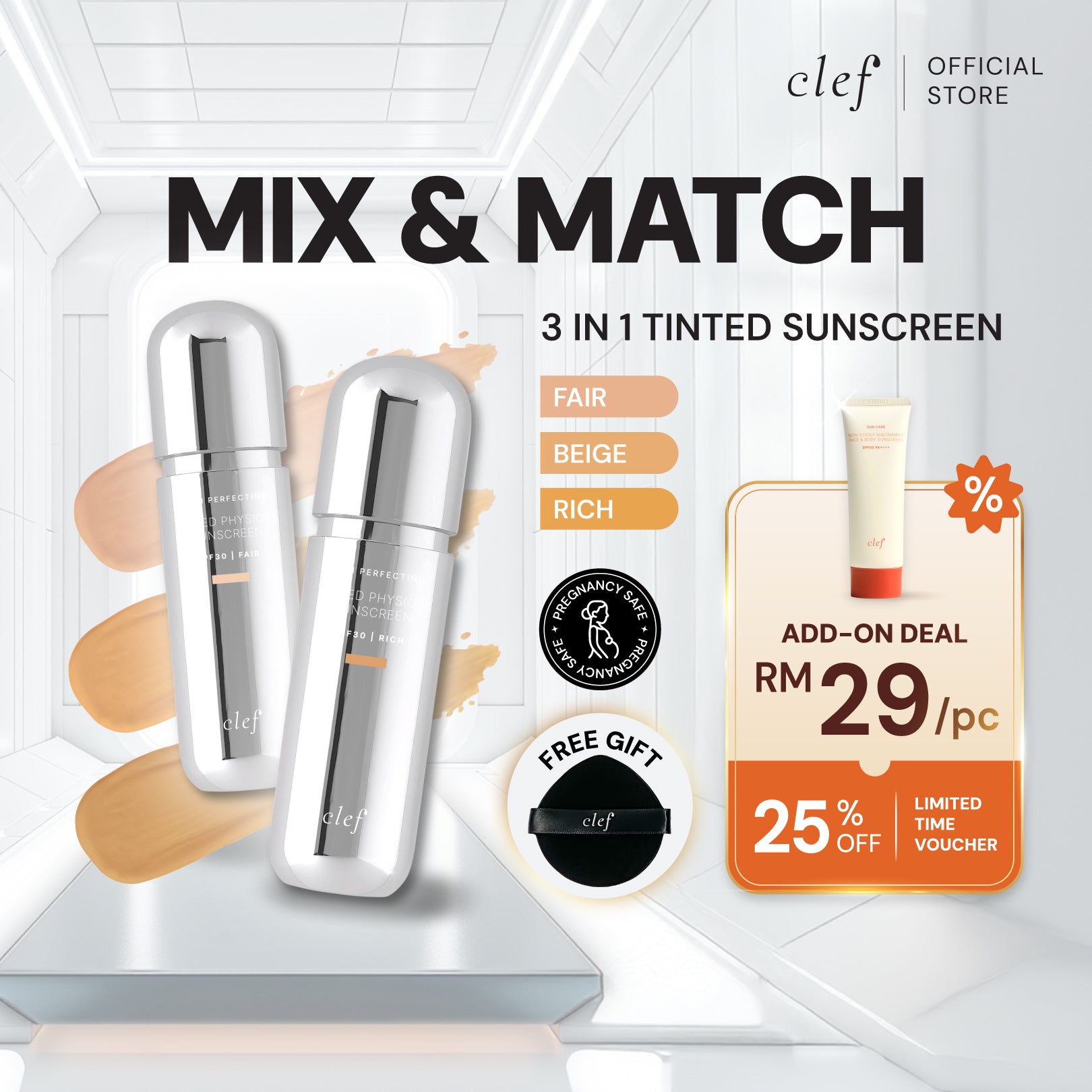 MIX & MATCH ANY 2 Skin Perfecting Tinted Physical Sunscreen