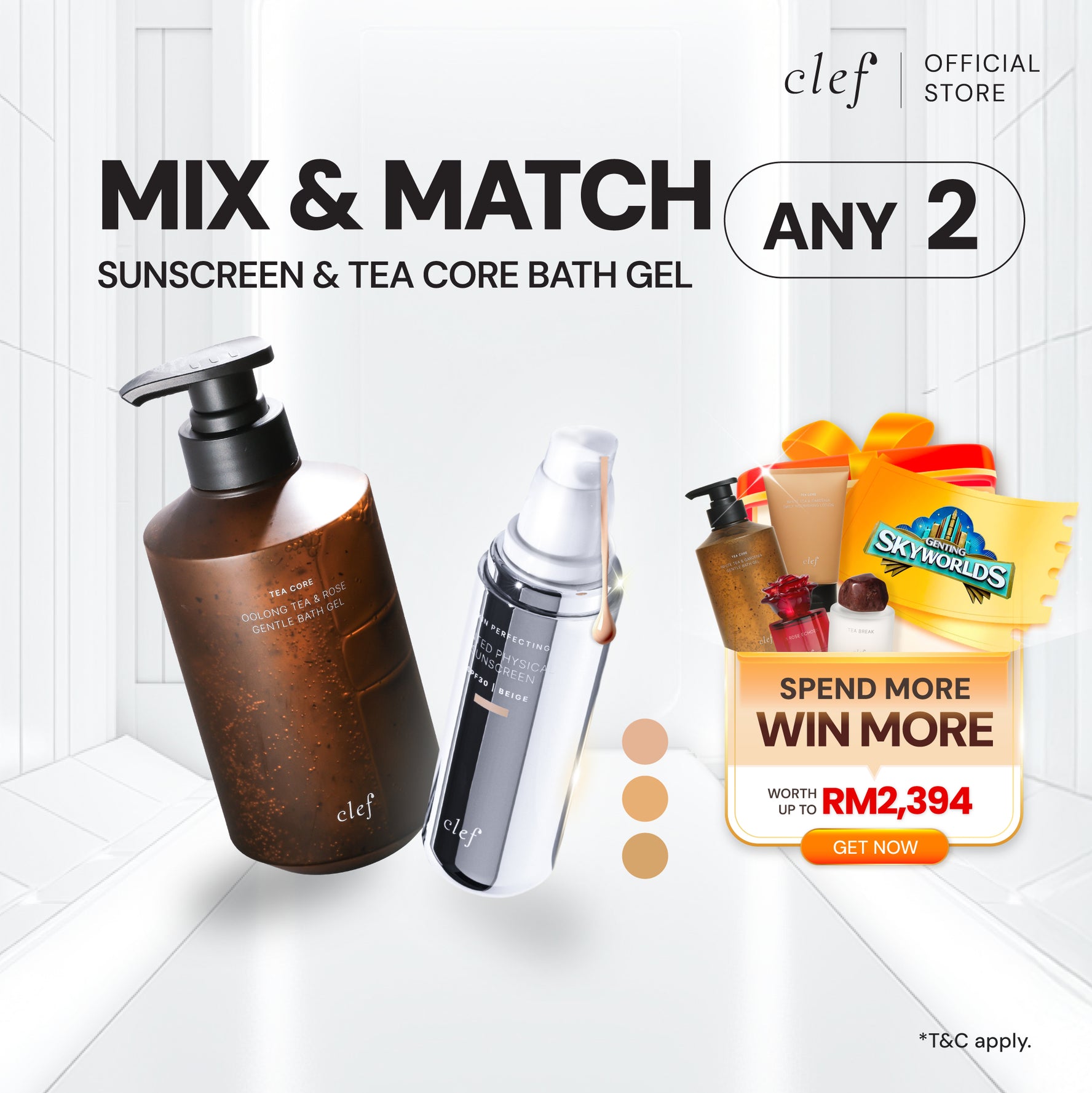 [Bundle Deal] Mix & Match Sunscreen + Bath Gel