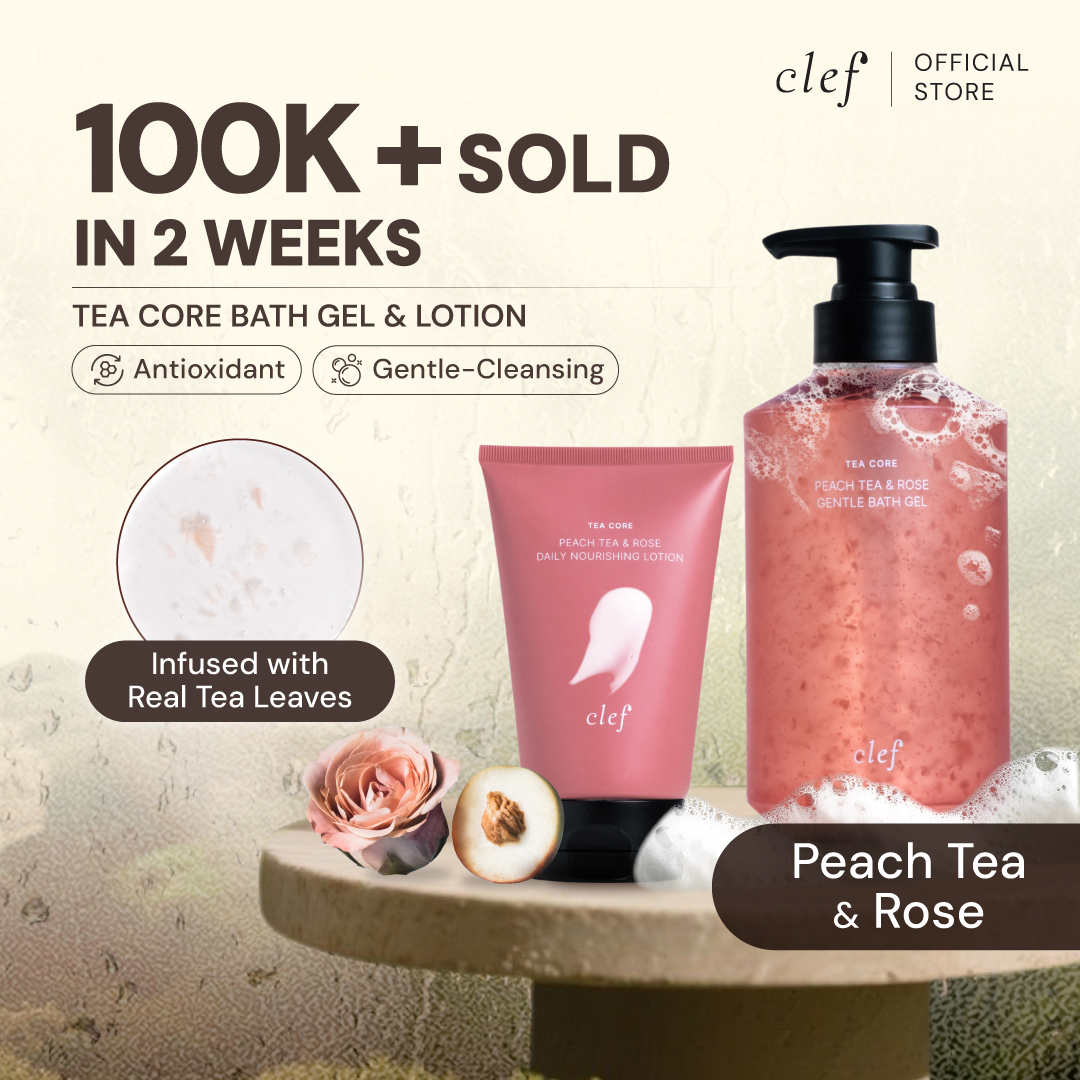 [READY STOCK] CLEF Tea Core Peach Tea & Rose