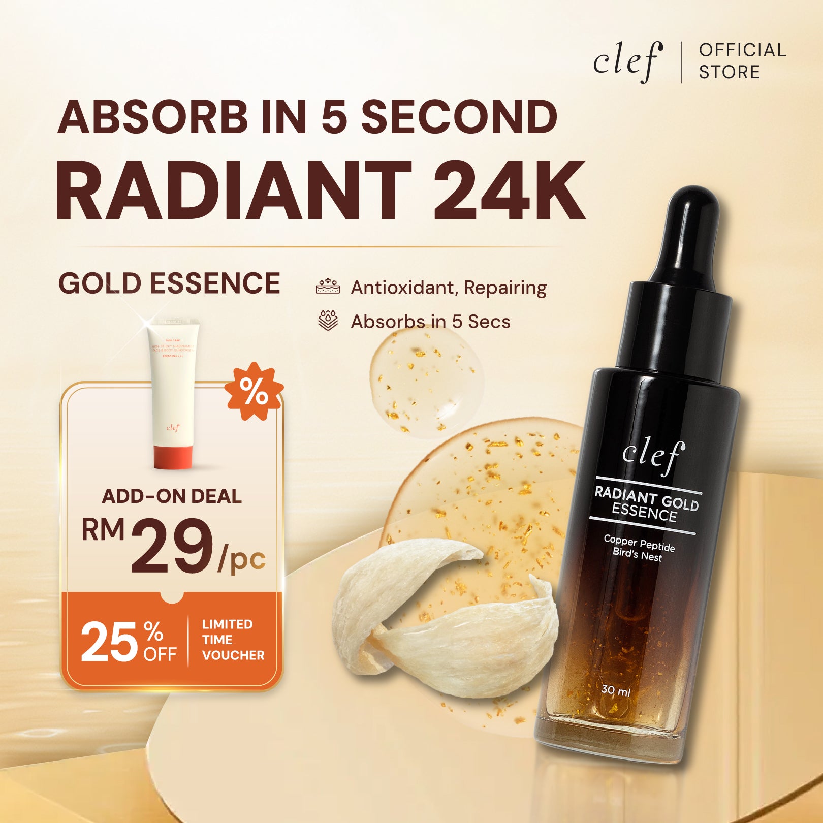 Radiant Gold Essence Anti-Aging Serum