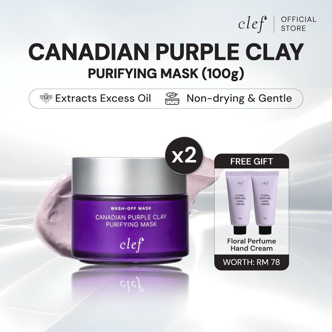 [READY STOCK] CLEF Canadian Purple Clay Purifying Mask