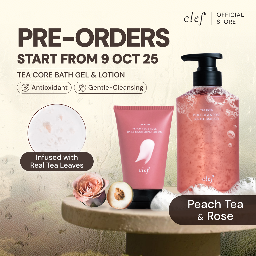 [NEW LAUNCH] CLEF Tea Core Peach Tea & Rose