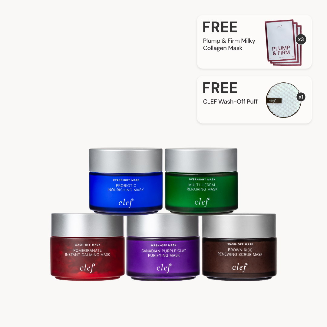 [BUY 5 Get 9] CLEF Facial Mask Full Set