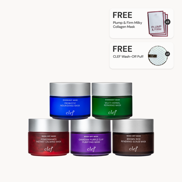 [BUY 5 Get 9] CLEF Facial Mask Full Set