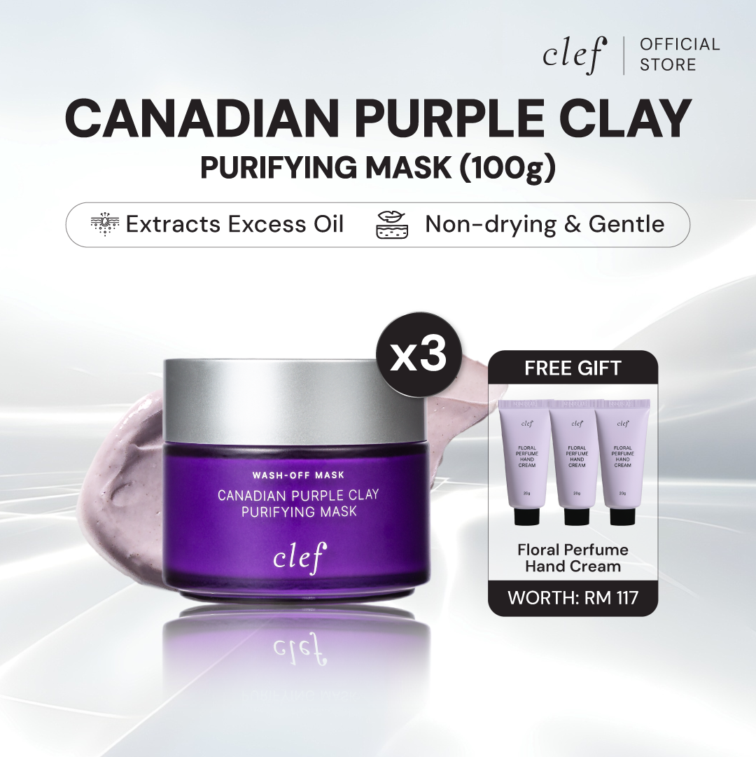 [READY STOCK] CLEF Canadian Purple Clay Purifying Mask