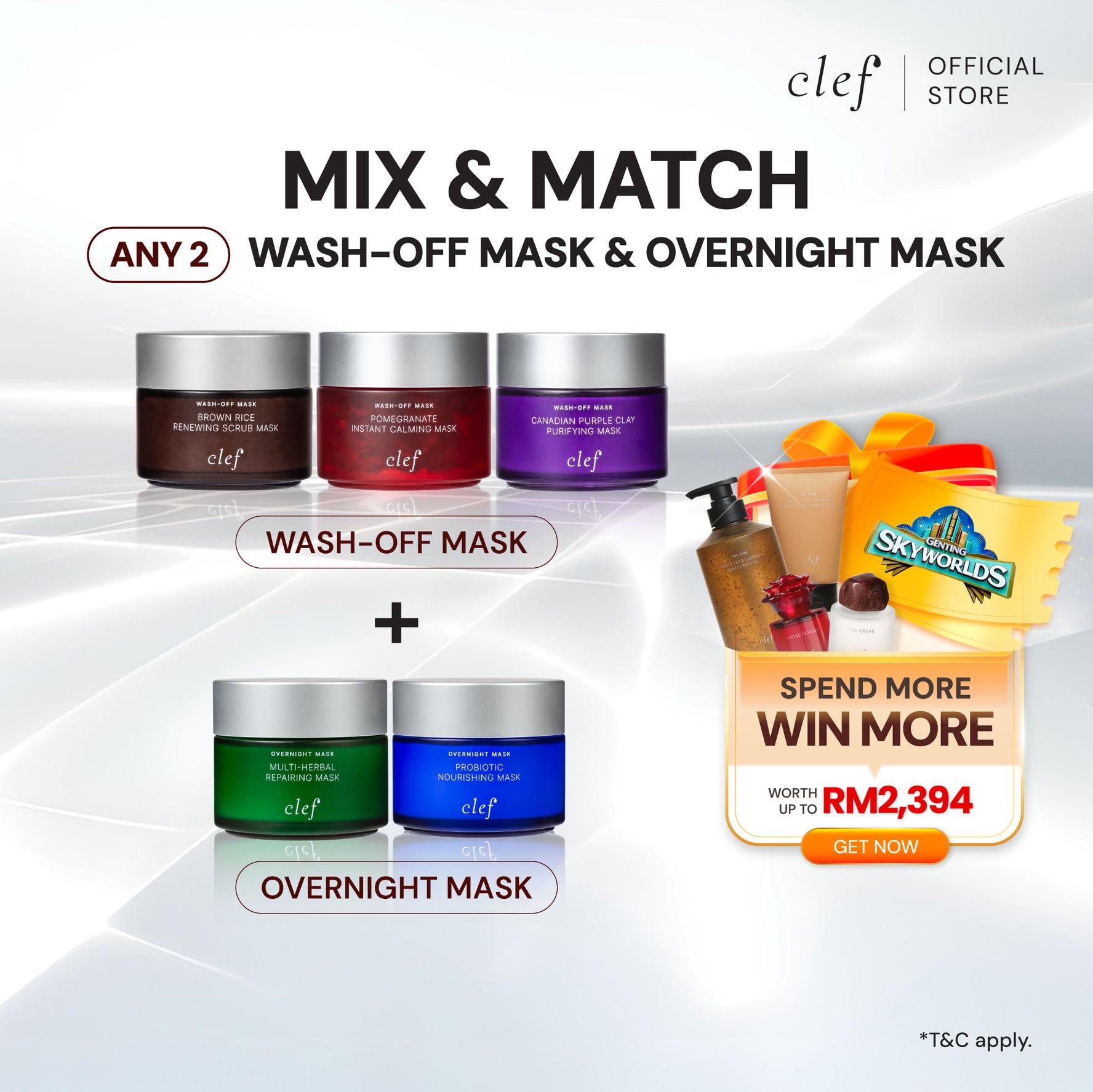 CLEF Wash-Off Masks Duo Set