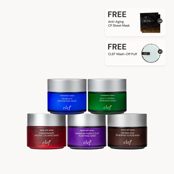 [BUY 5 Get 8] CLEF Facial Mask Full Set