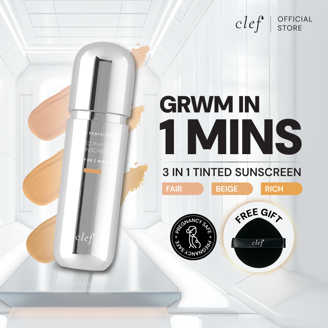 CLEF Skin Perfecting Tinted Physical Sunscreen