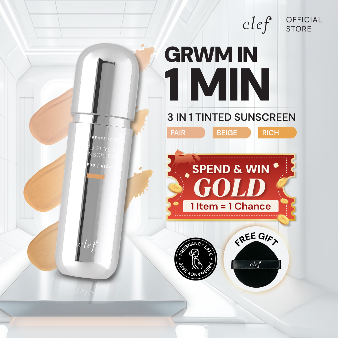 [LOWEST DEAL] CLEF Skin Perfecting Tinted Physical Sunscreen