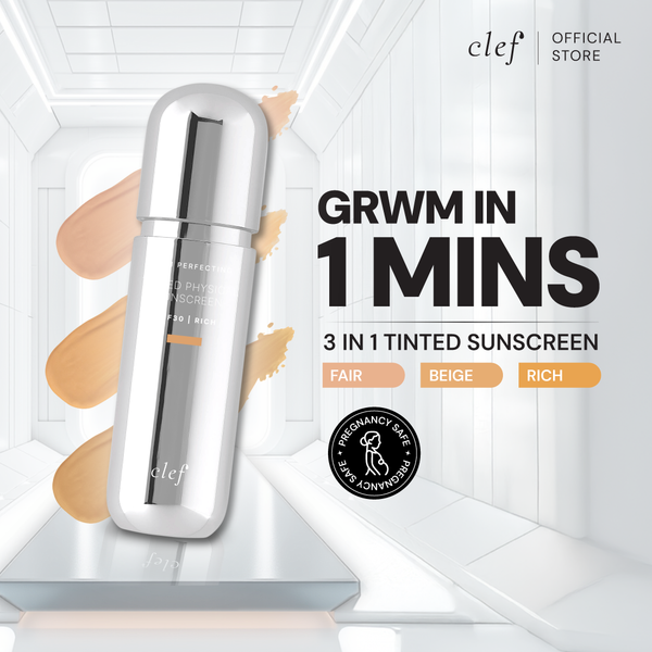 [LOWEST DEAL] CLEF Skin Perfecting Tinted Physical Sunscreen