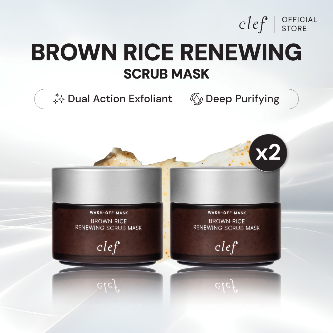 CLEF Brown Rice Renewing Scrub Mask