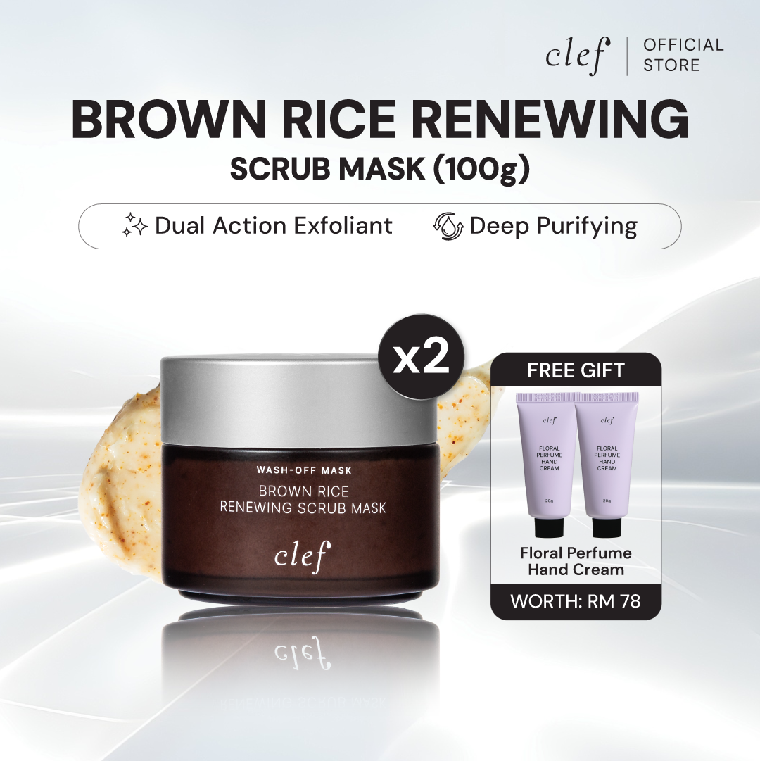 [READY STOCK] CLEF Brown Rice Renewing Scrub Mask