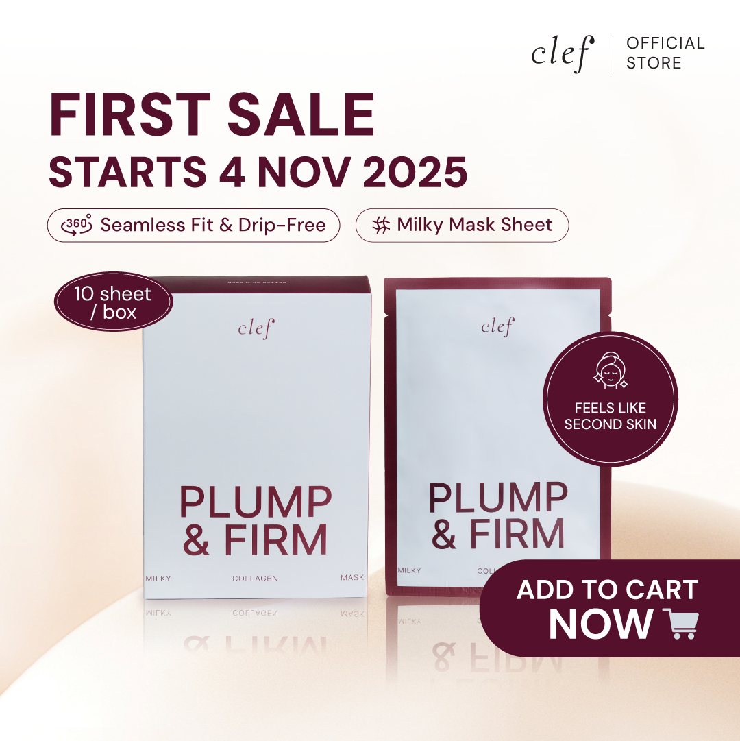[VICKIEBEIBEI] CLEF Plump & Firm Milky Collagen Mask