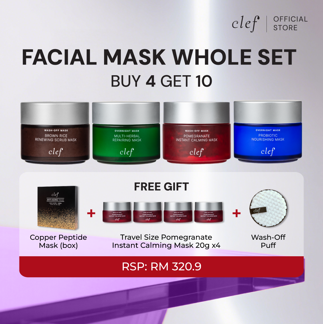 [BUY 4 Get 10] CLEF Facial Mask Full Set