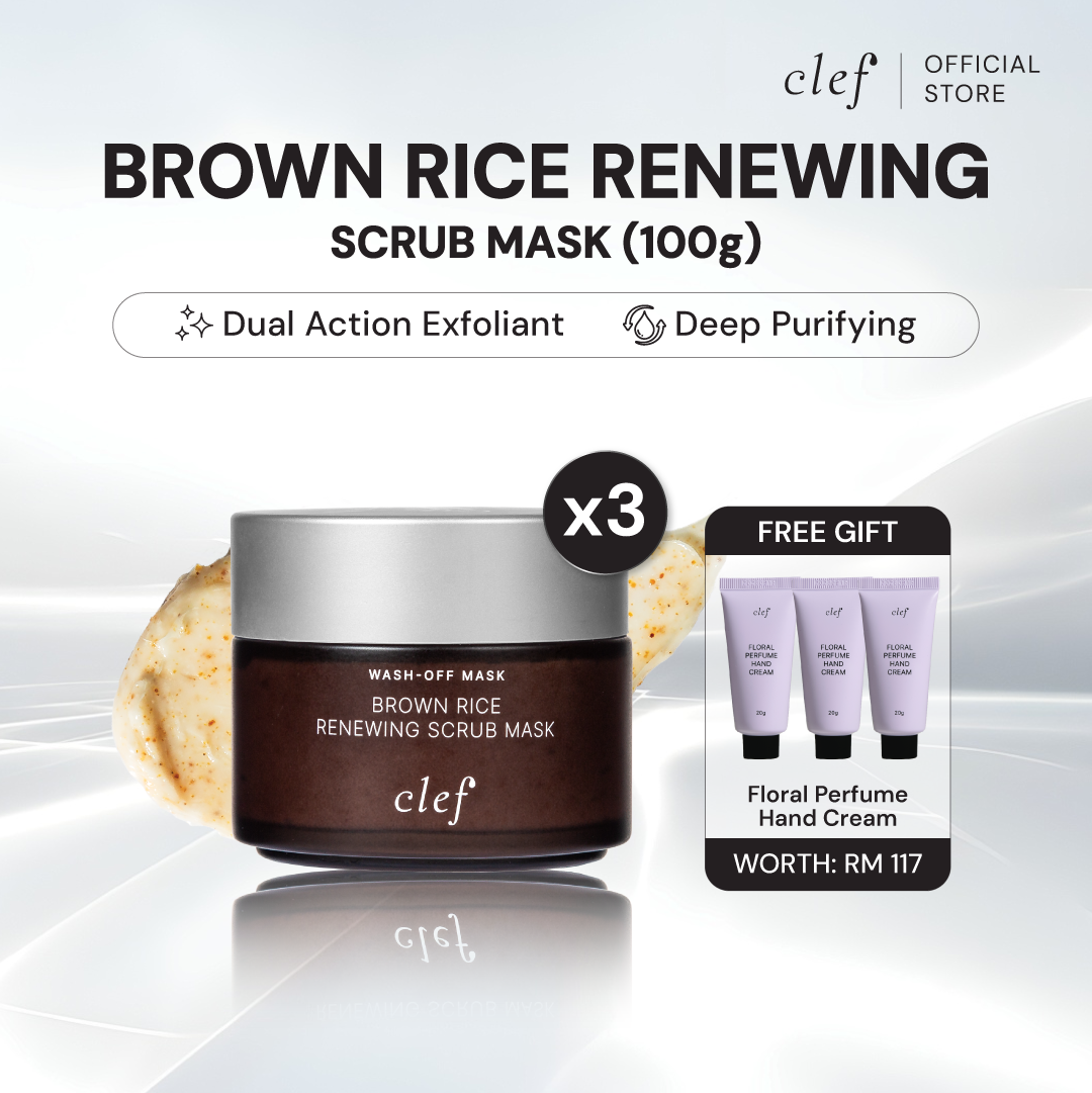 [READY STOCK] CLEF Brown Rice Renewing Scrub Mask