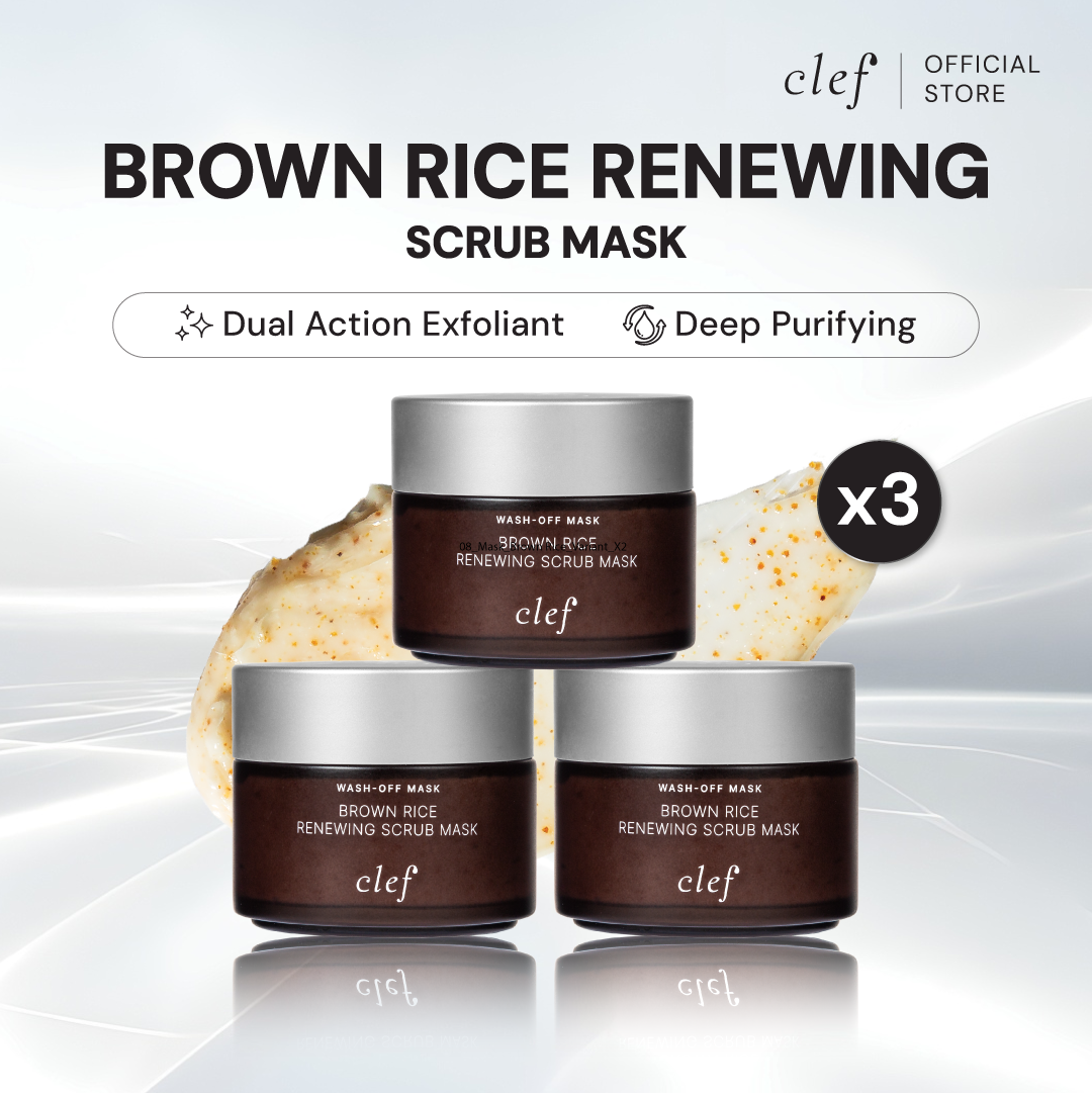 CLEF Brown Rice Renewing Scrub Mask