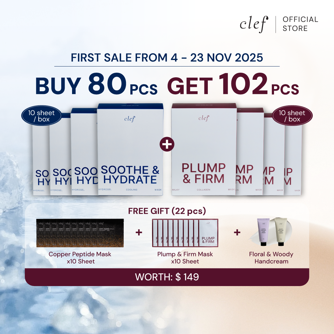 [NEW LAUNCH] CLEF Sheet Mask Bundle