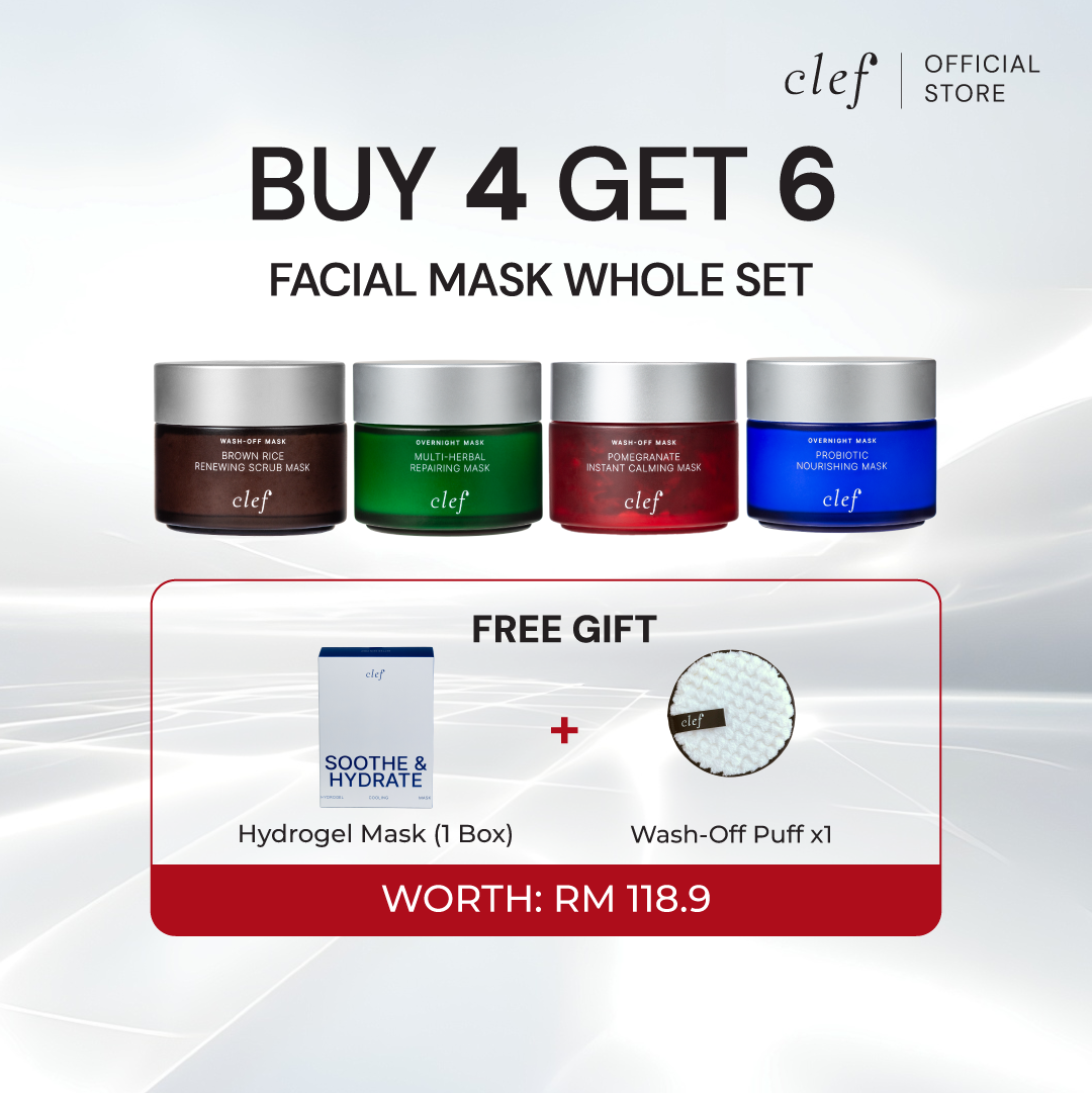 [BUY 4 Get 6] CLEF Facial Mask Full Set