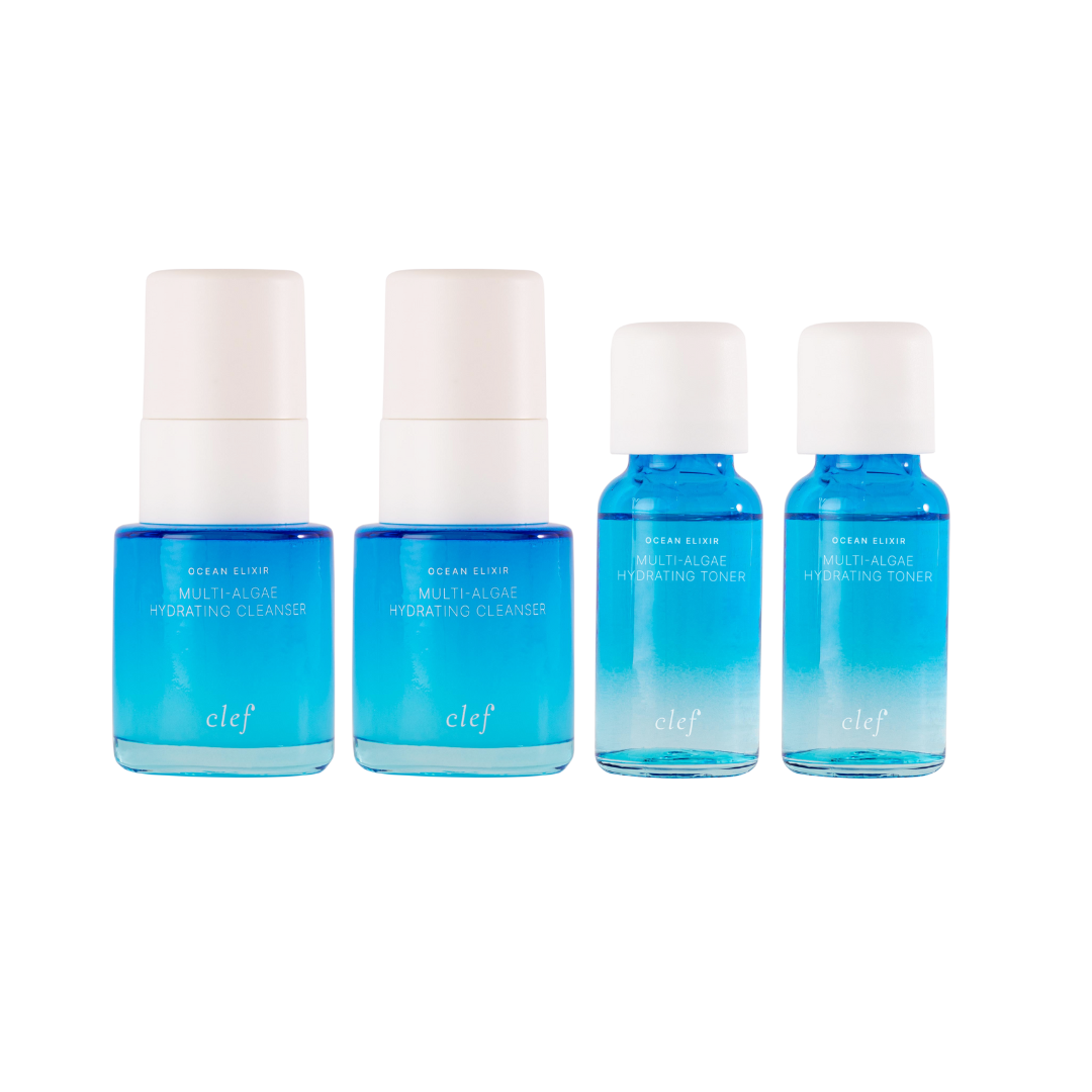 [FREE GIFTS] x2 Ocean Elixir Cleansing Gel 20ml + x2 Ocean Elixir Toning Water 15ml