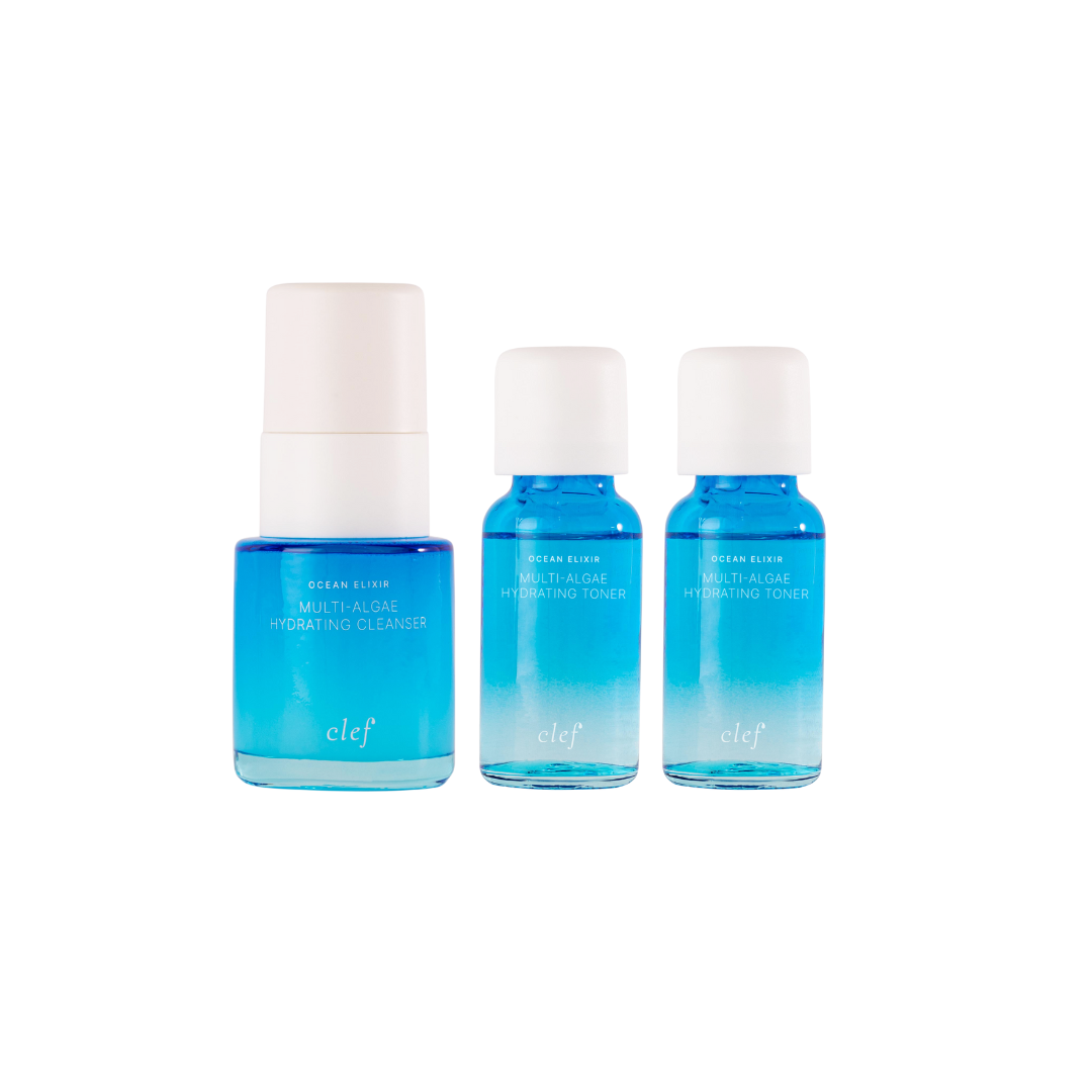[FREE GIFTS] x1 Ocean Elixir Cleansing Gel 20ml + x2 Ocean Elixir Toning Water 15ml