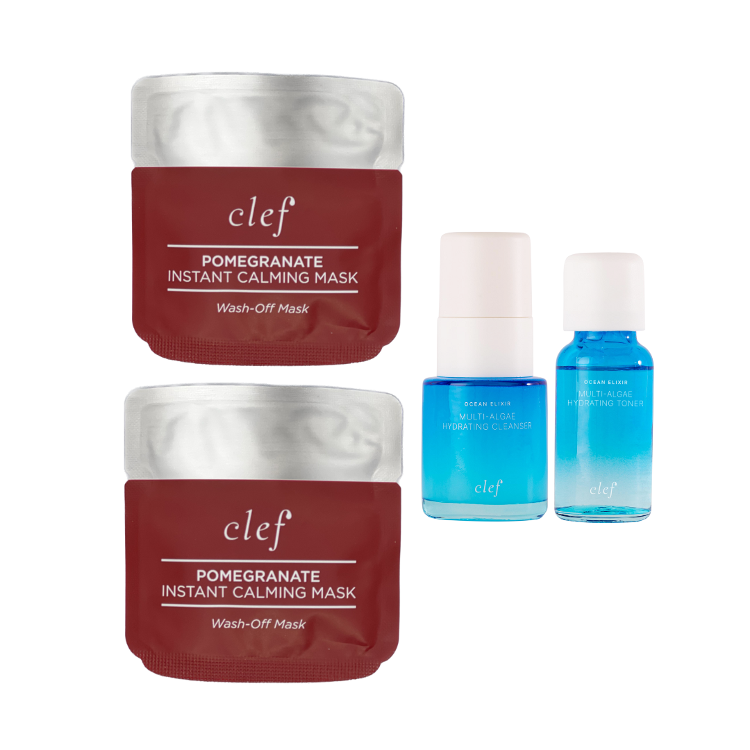 [FREE GIFT] 2 Pomegranate Mask Sachets  + 1 Mini Ocean Cleanser + 1 Mini Ocean Toner