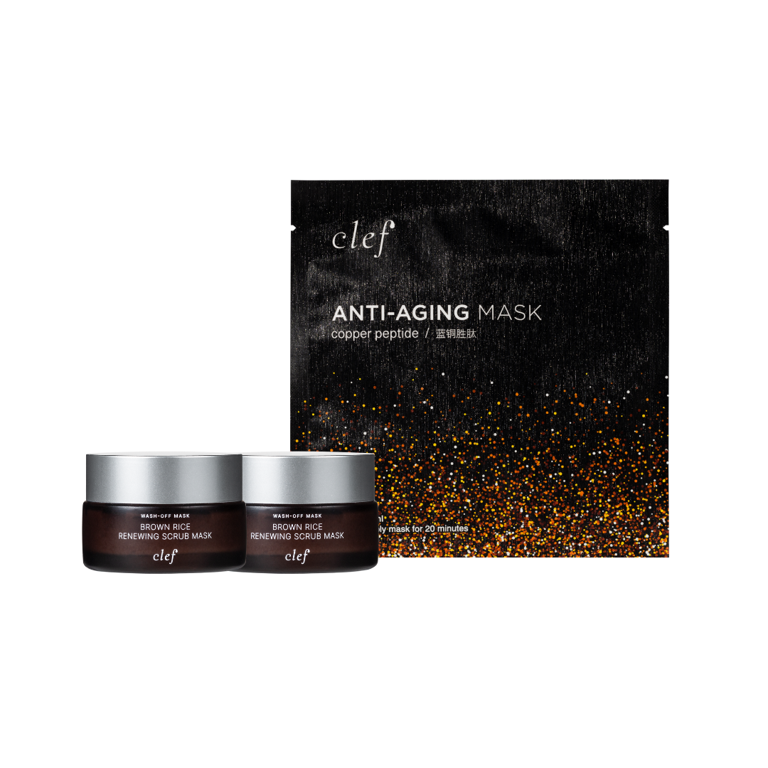 [FREE GIFT]  x2 Mini Scrub Mask + x1 Sheet Copper Peptide Mask