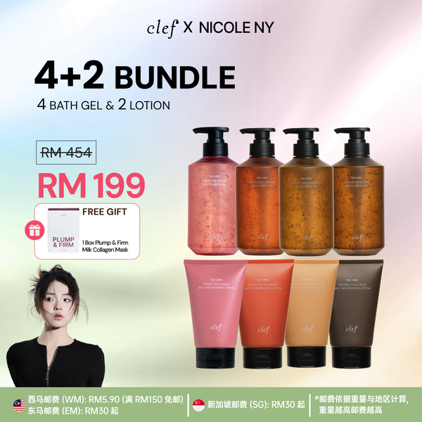 [NICOLE NY] 4 Bath Gel + 2 Lotion