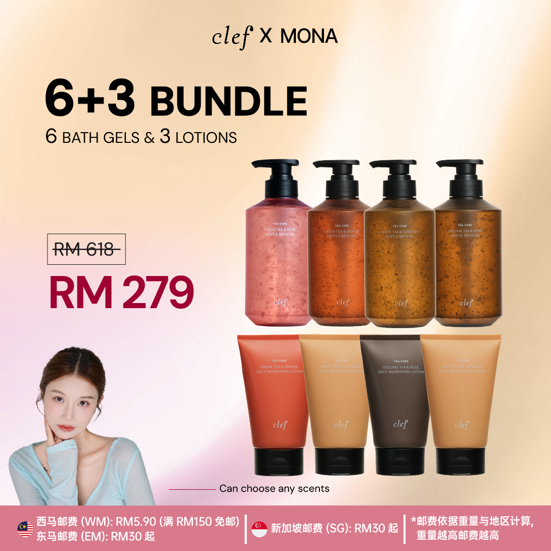 [MONA] 6 Bath Gel + 3 Lotion