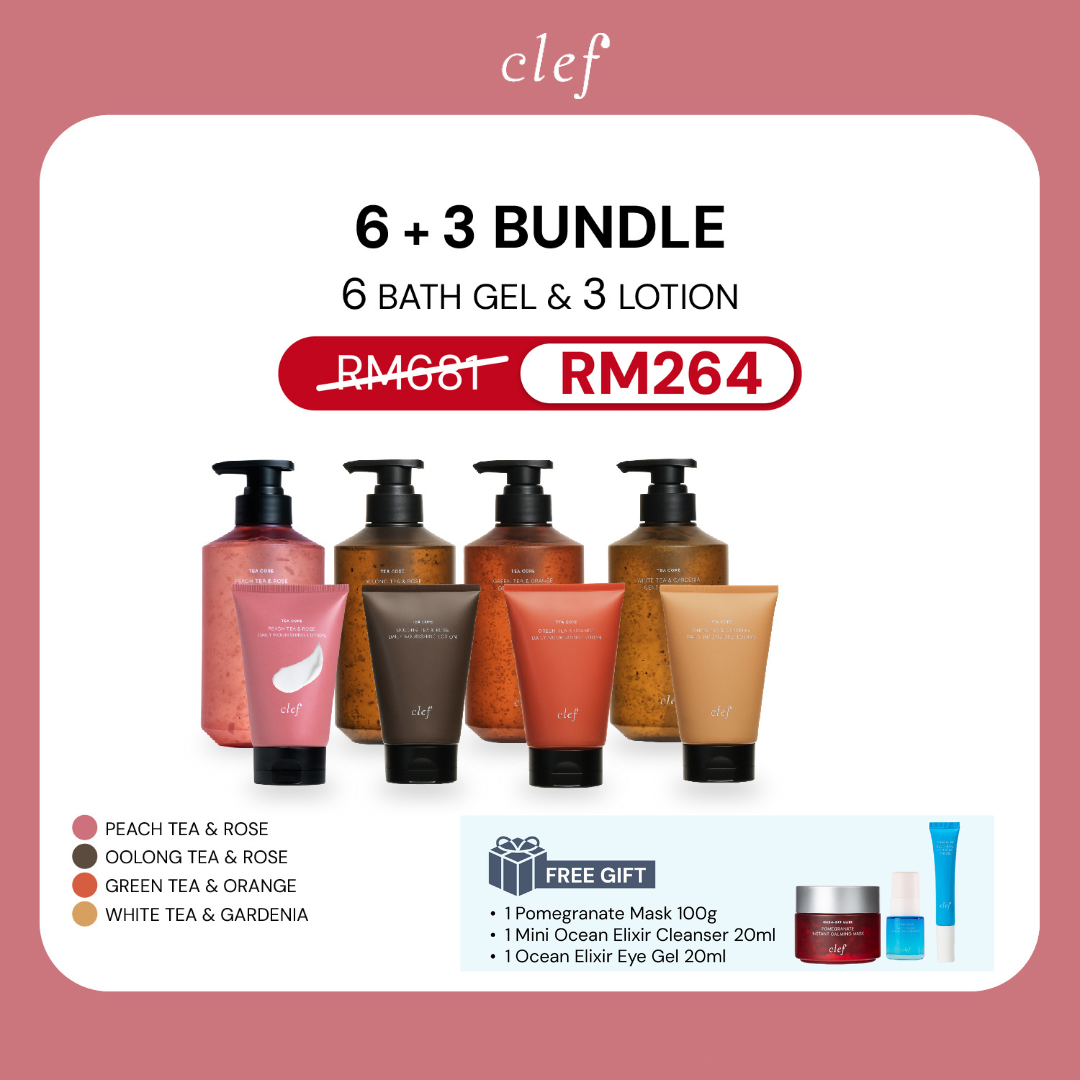 [QUENNIE] 6 BATH GEL + 3 LOTION