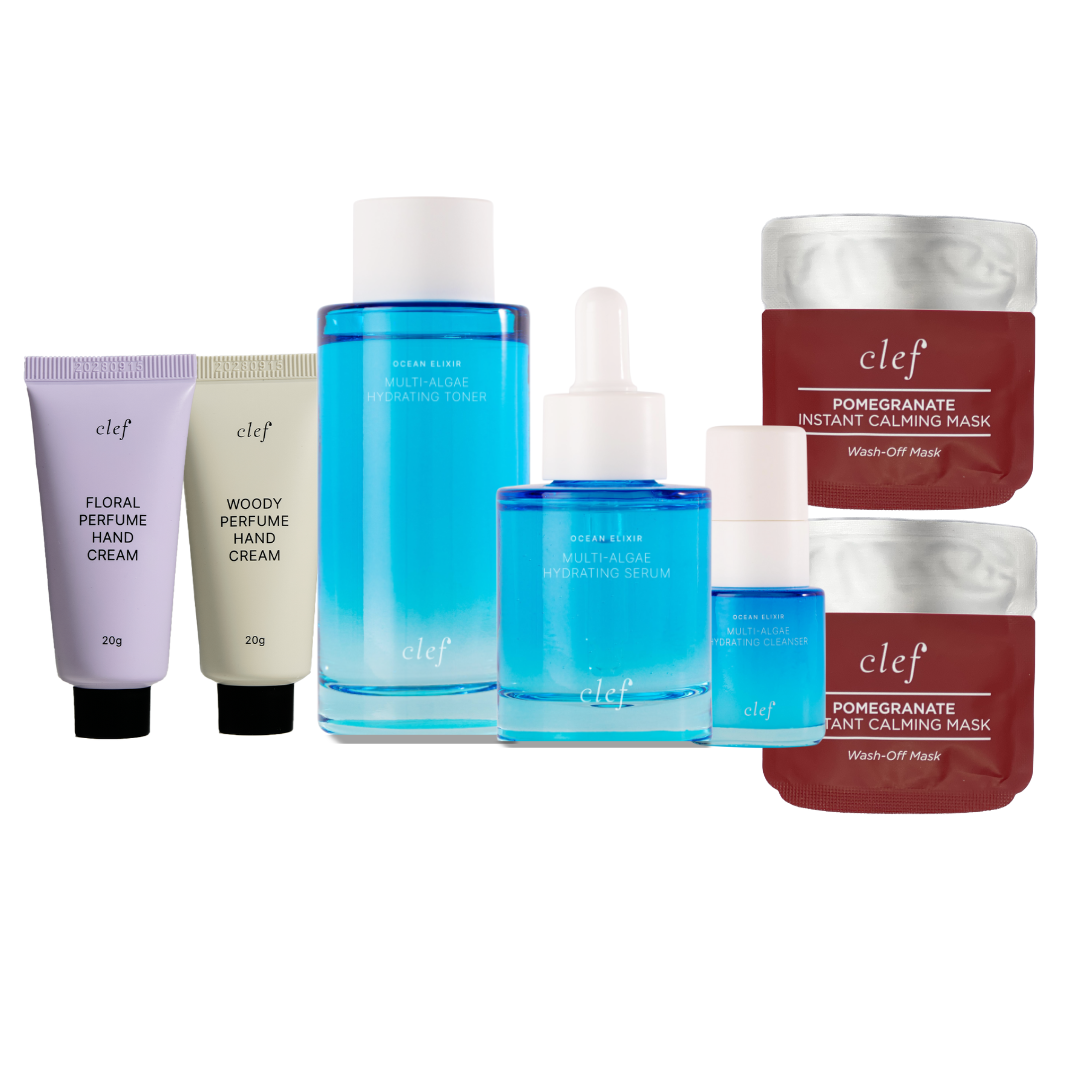[FREE GIFT] 2 HANDCREAM + 1 OCEAN TONER + 1 OCEAN SERUM + 2 SACHETS POMEGRANATE MASK + 1 MINI OCEAN CLEANSER