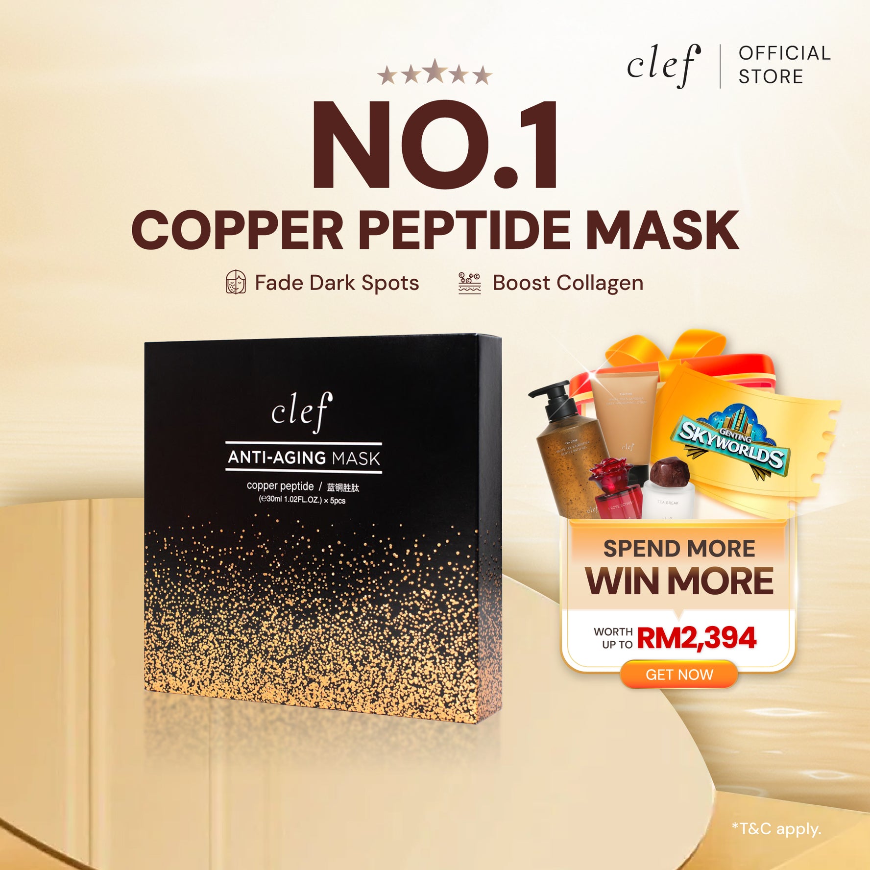 CLEF Copper Peptide Mask