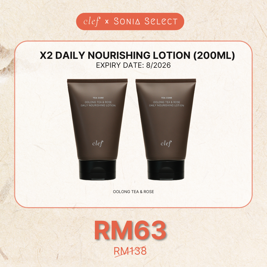 [SONIA] x2 CLEF Tea Core Daily Nourishing Lotion 200ml