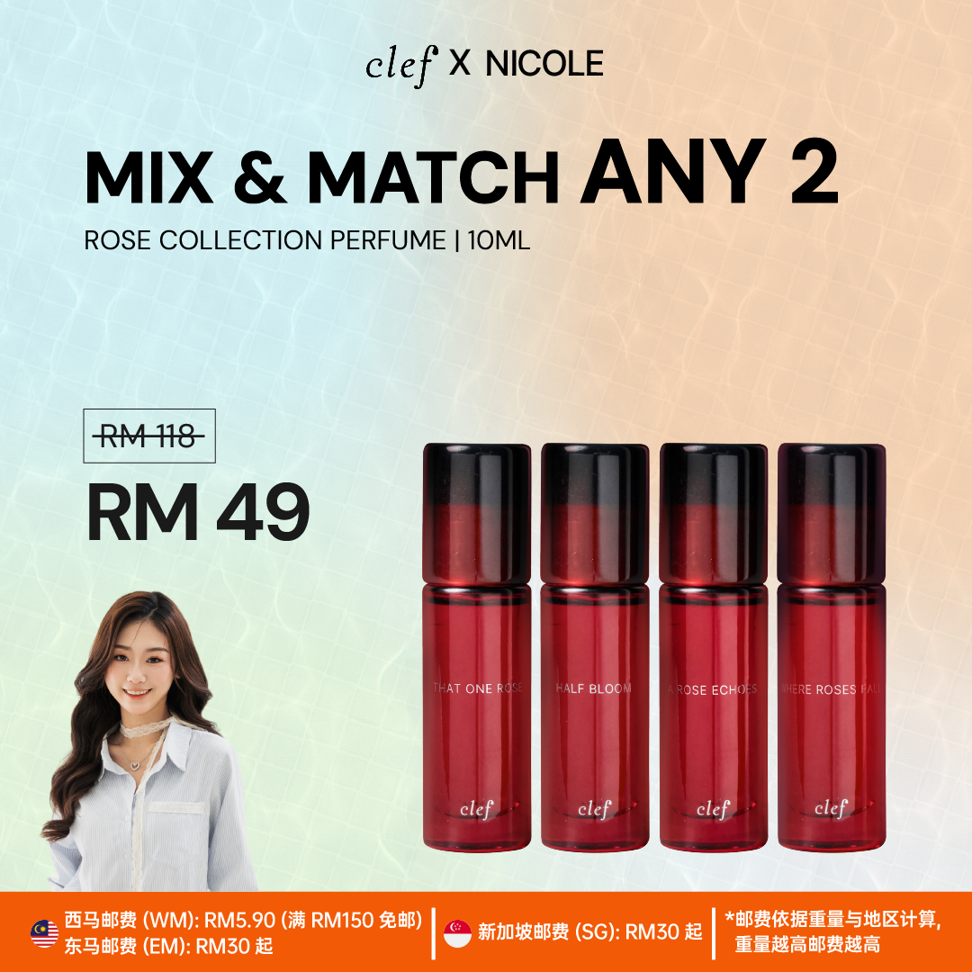 [NICOLE] Mix & Match 2x Rose Perfume 10ml