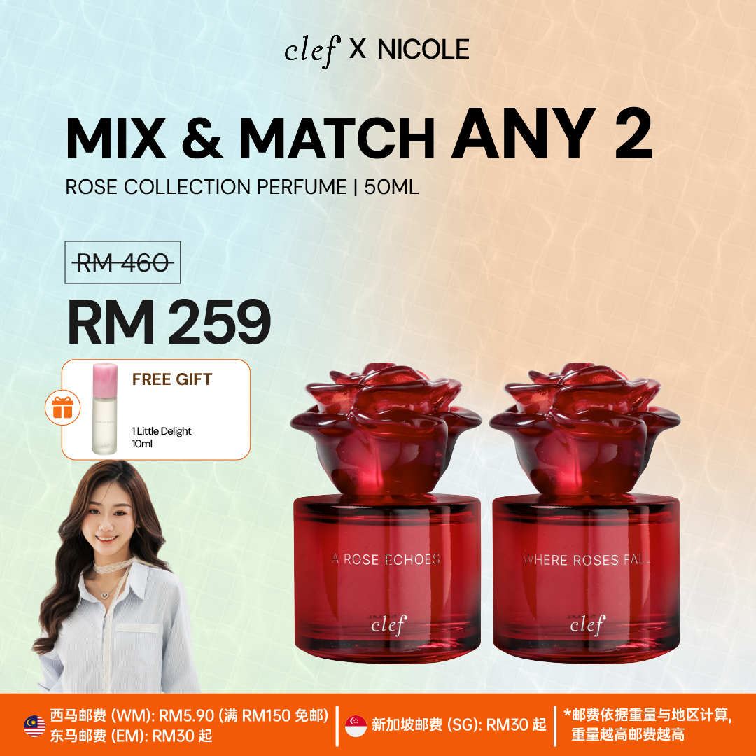 [NICOLE] Mix & Match 2x Rose Perfume 50ml